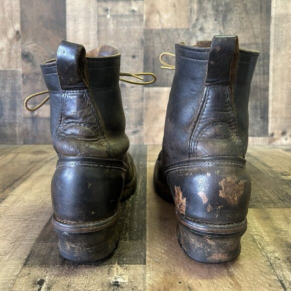 Red Wing Vintage Plain Toe Work Boots Mens 9 D - Picture 8 of 12